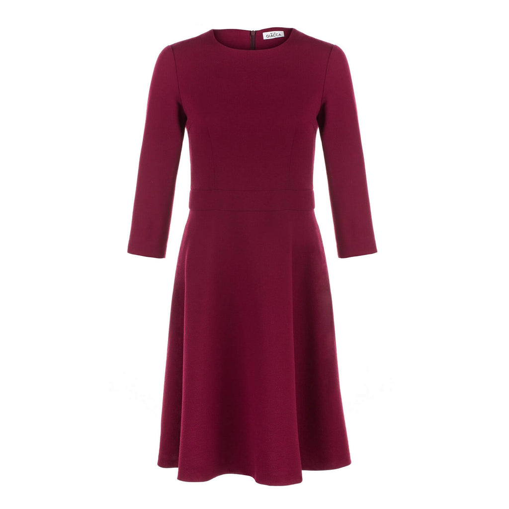 Burgundy crepe dress shop