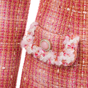 'Eden' luscious peach tweed blazer SAMPLE SALE